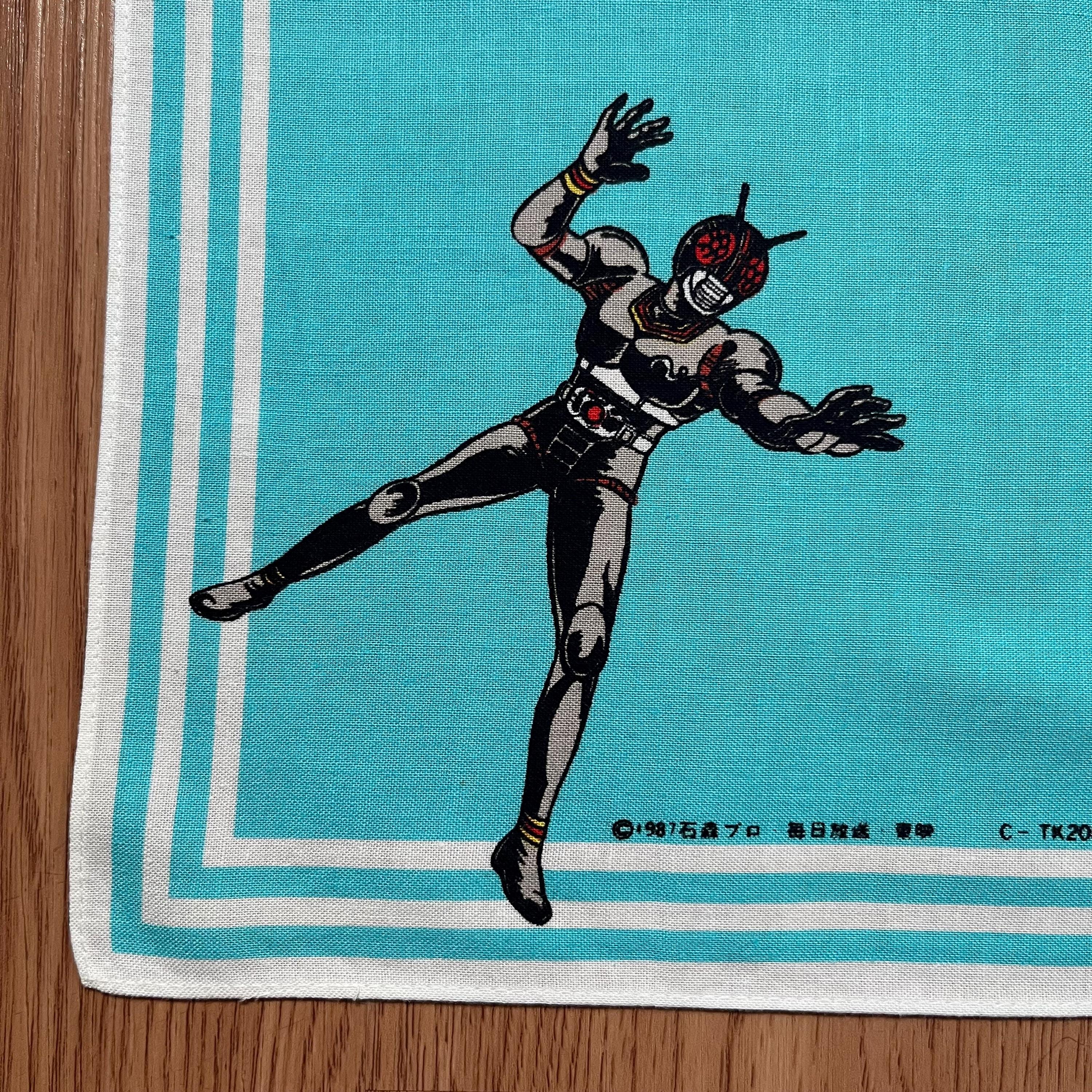 ナイトライダー　昭和レトロ　メガトンキュウレアハンカチ ヴィンテージ1987s 仮面ライダーブラック ハンカチ - Etsy 日本