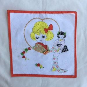 Vintage90s Cartoon / Anime  Handkerchief