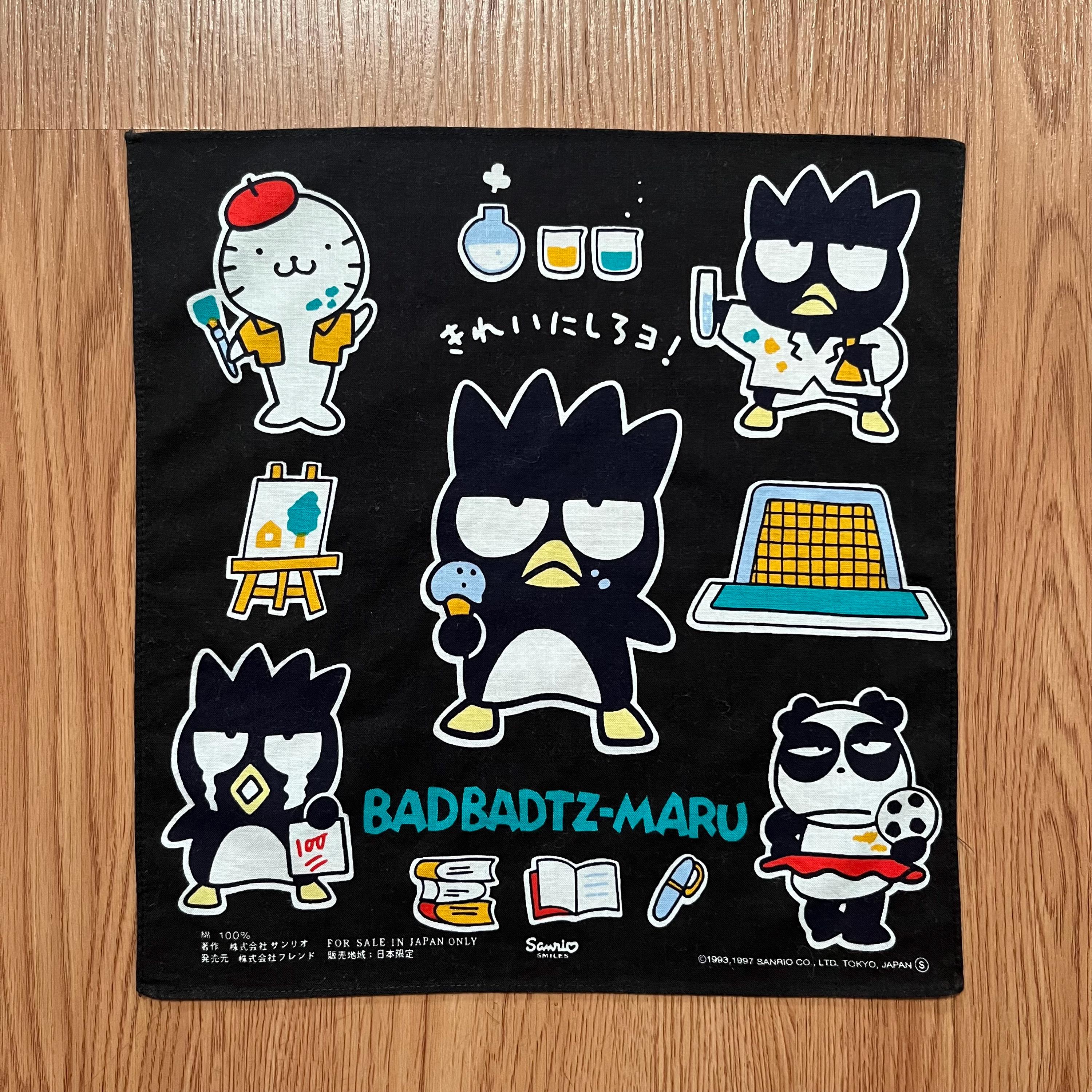 Vintage90s Bad Badtz Maru / Sanrio Handkerchief - Etsy