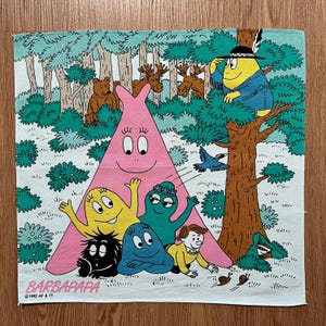 Vintage1993s Barbapapa Dibujos animados / Anime Pañuelo