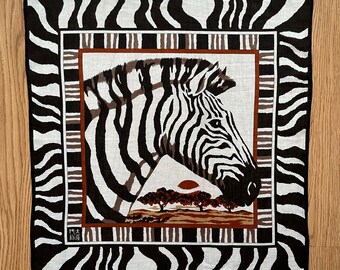 Vintage Zebra / Safari / Wild animal Handkerchief