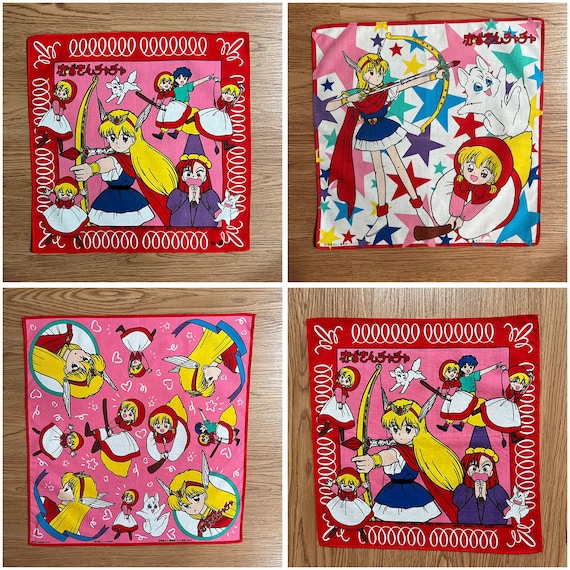 90年代ヴィンテージの赤ずきんチャチャの漫画/アニメハンカチ - Etsy 日本