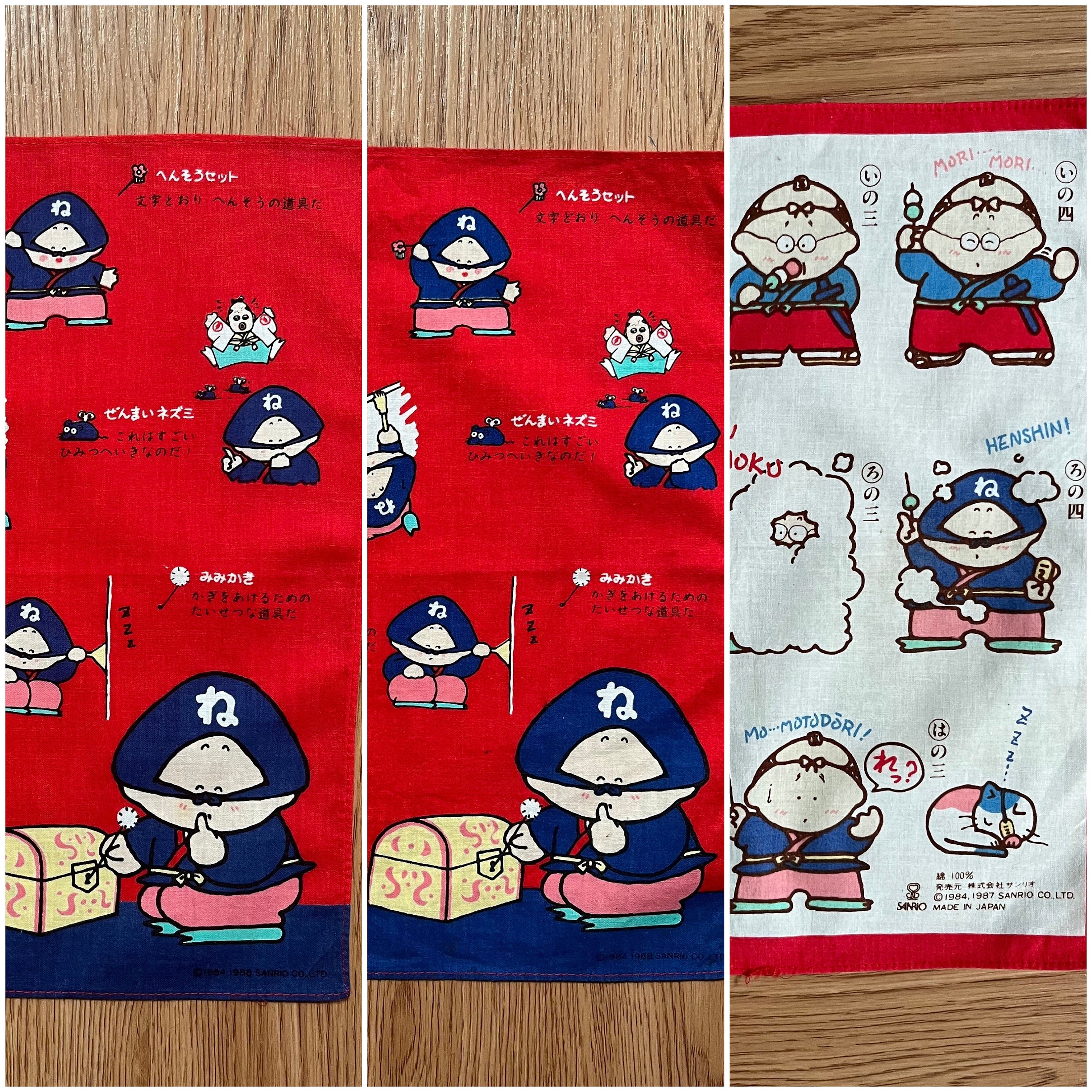 Vintage Nezumi Kozou / Sanrio Handkerchief - Etsy
