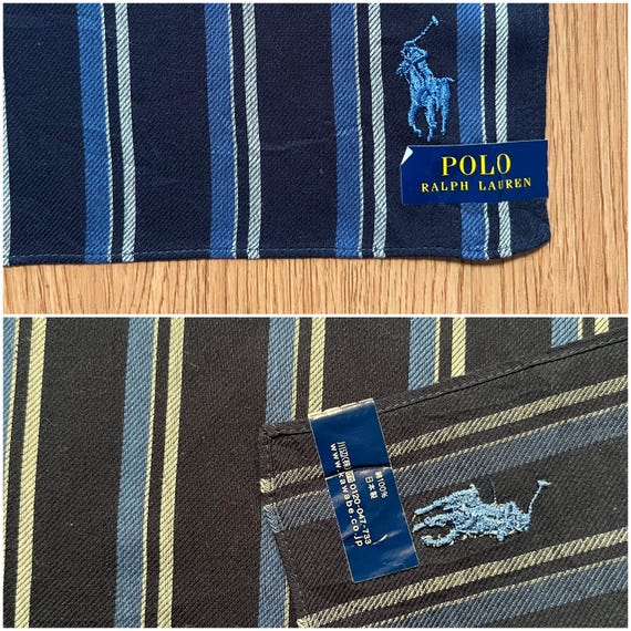 ヴィンテージ90年代ポロラルフローレンハンカチ - Etsy 日本