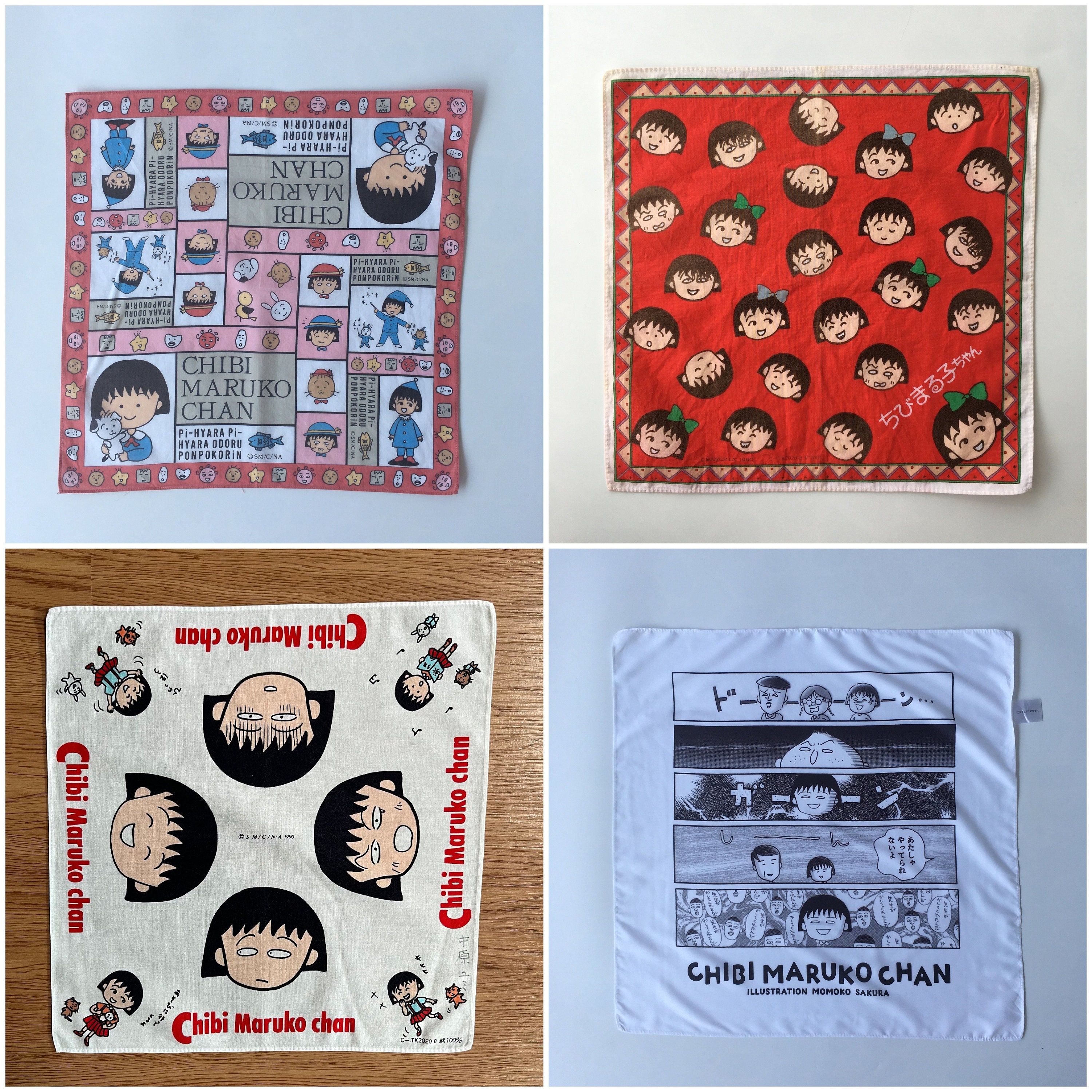 Vintage90s Chibi Maruko Chan Handkerchief - Etsy