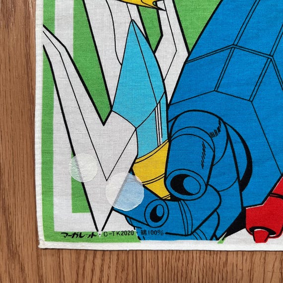 Vintage Invincible Super Man Zambot 3 Cartoon / Anime Handkerchief