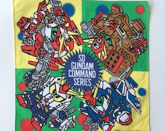 Vintage90s SD Gundam Comand series Handkerchief