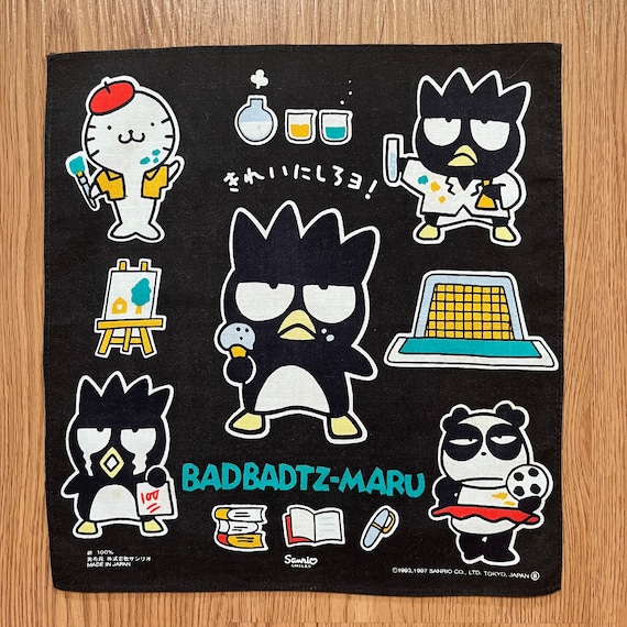 Vintage90s Bad Badtz Maru / Sanrio Handkerchief - Etsy