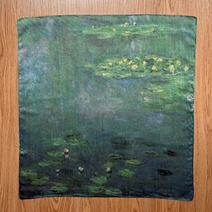 Vintage Claude Monet / Water lilies / Art Handkerchief