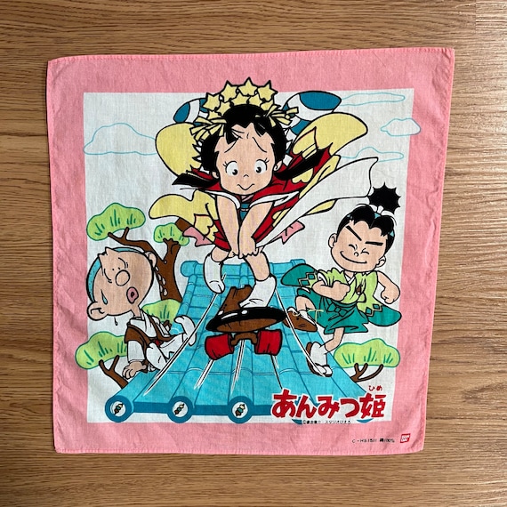 ヴィンテージ90年代 あんみつ姫ハンカチ - Etsy 日本