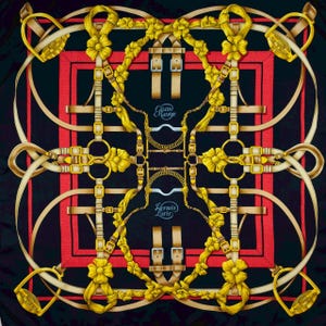 Vintage Hermes Paris Grand Manege Henri d&#39;Origny Silk Scarf