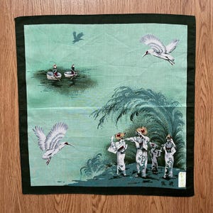 Vintage Japanese / Art  Handkerchief