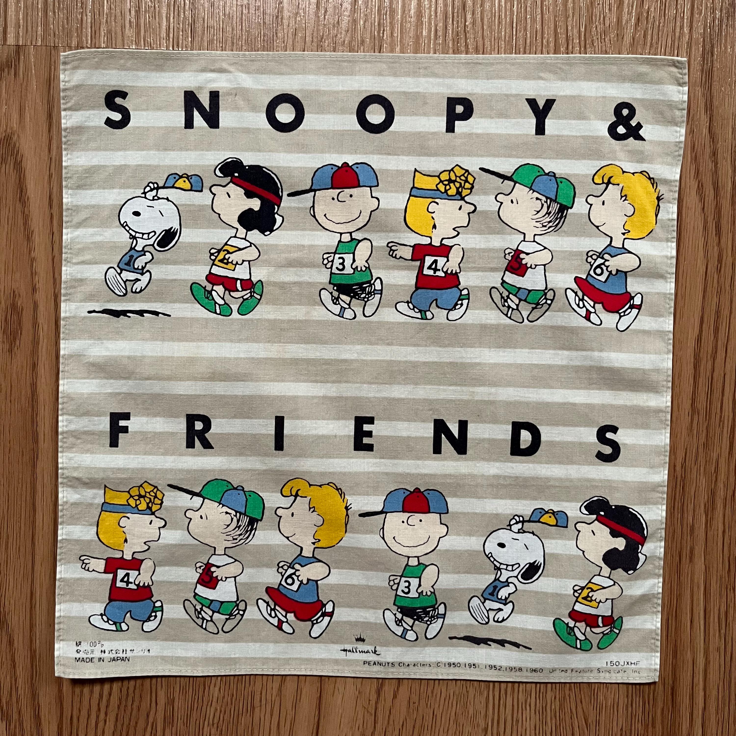 90年代ヴィンテージのスヌーピーと仲間たちのハンカチ - Etsy 日本