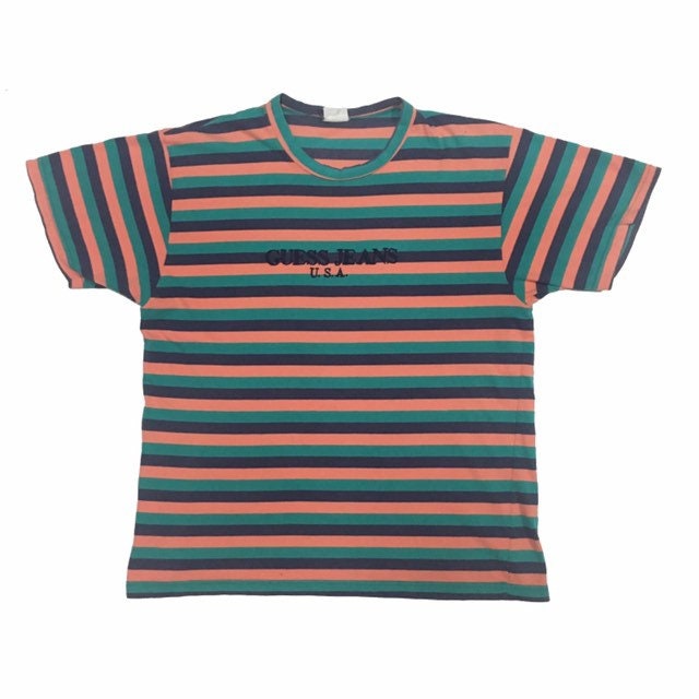 striped guess jeans shirt