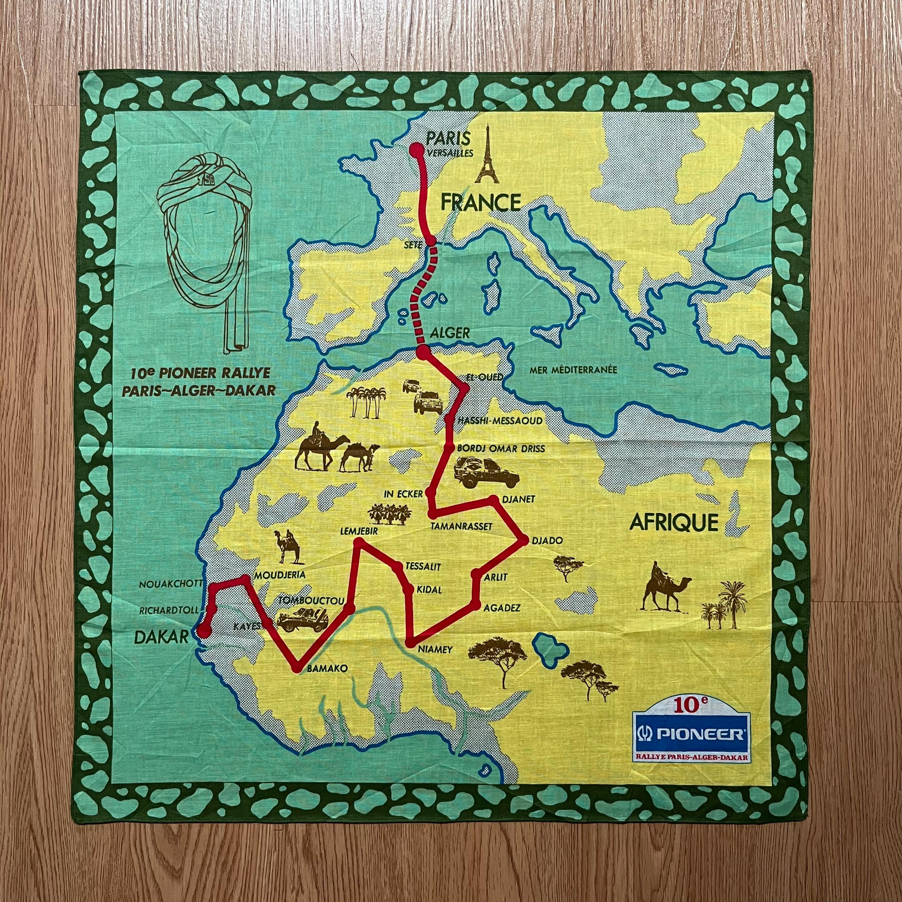 パリダカ PARIS ALGER DAKAR 1988 地図