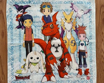 90年代ヴィンテージ デジモンアドベンチャー ハンカチ - Etsy 日本