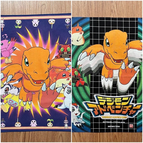Vintage90s Digimon Adventure Handkerchief