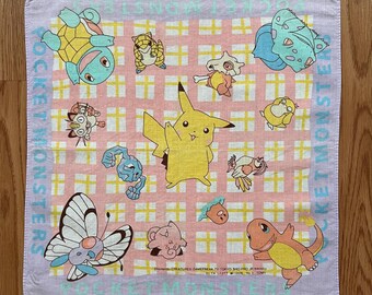 ヴィンテージポケモンハンカチ - Etsy 日本
