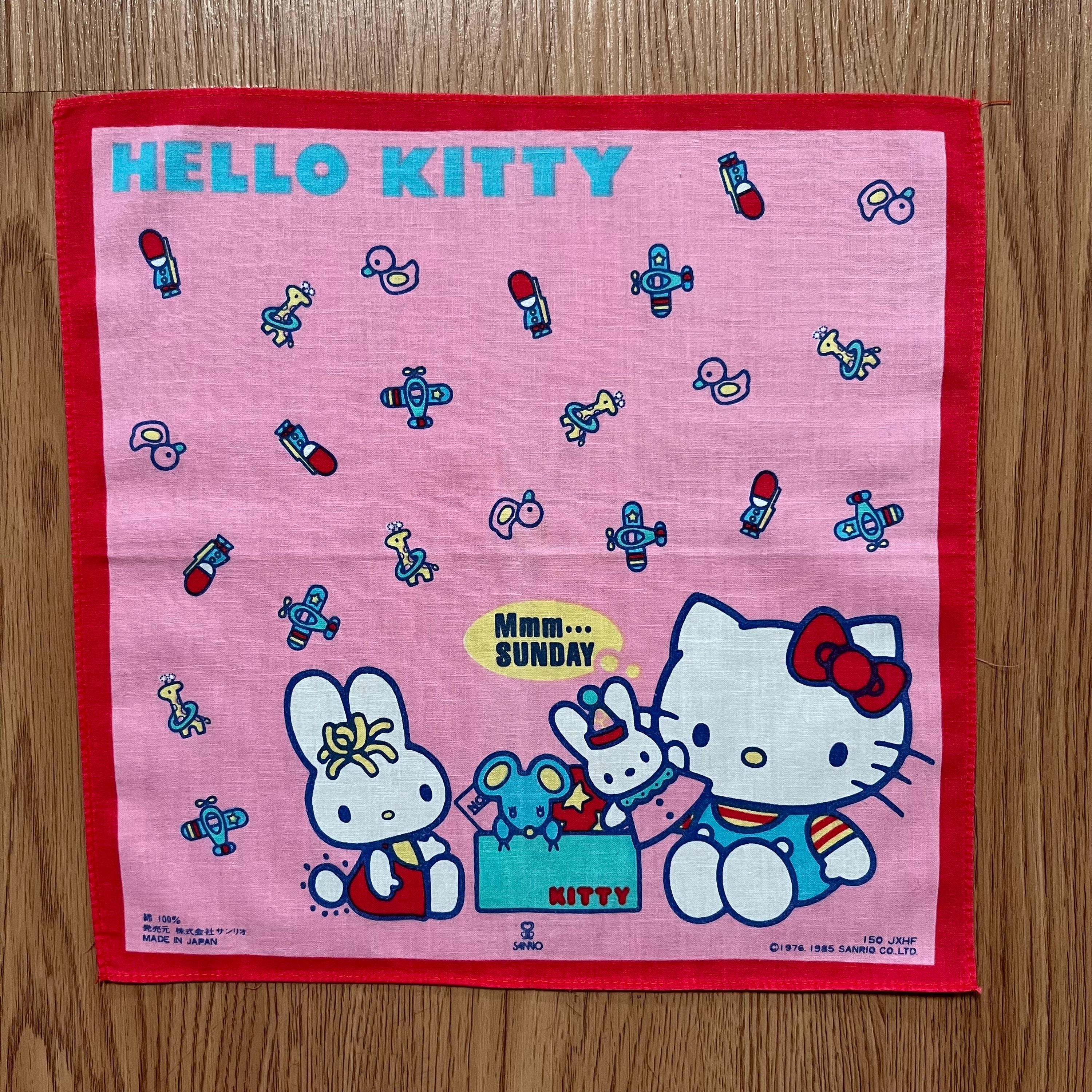 ヴィンテージ90年代ハローキティ/サンリオハンカチ - Etsy 日本