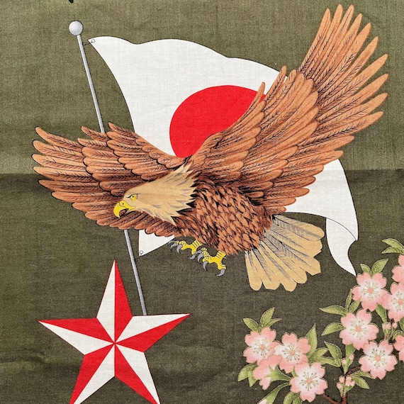 ヴィンテージ イーグル 日本国旗 / アートハンカチ - Etsy 日本