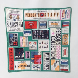 Vintage Person&#39;s Graphic / art Handkerchief