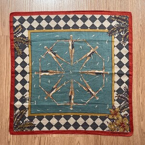 Vintage Junko Koshino Graphic / Art / Flower Handkerchief