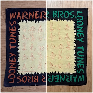 Vintage90s Warner bros Looney tunes Handkerchief