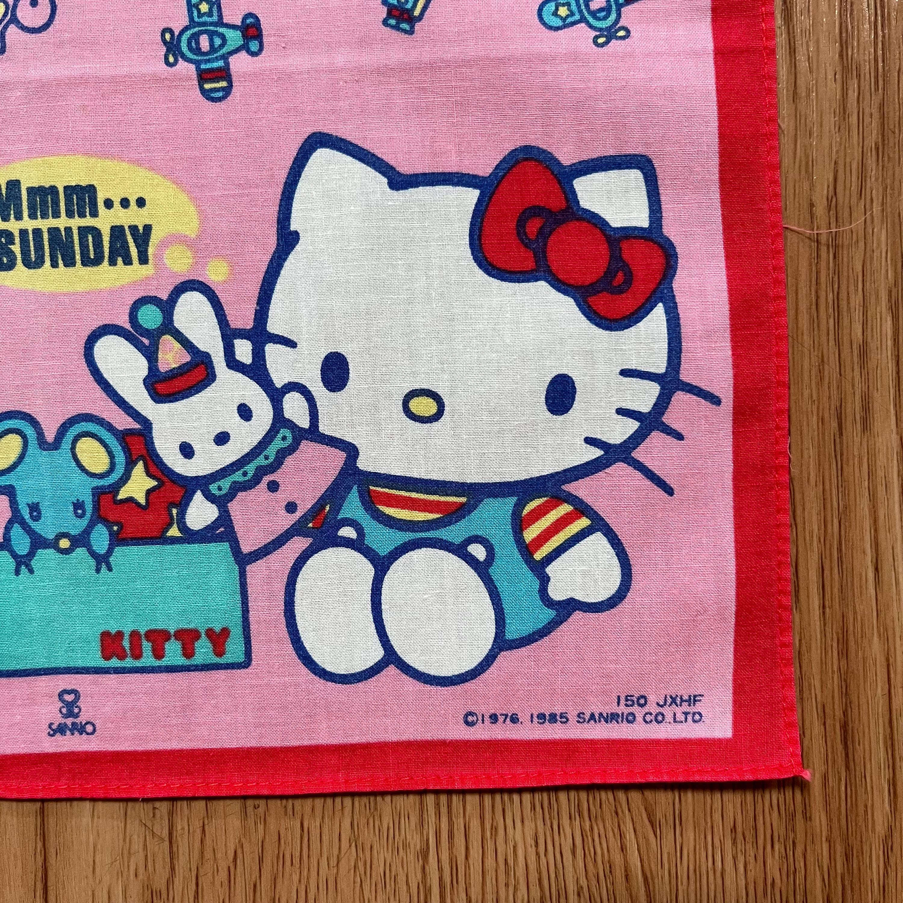 ヴィンテージ90年代ハローキティ/サンリオハンカチ - Etsy 日本