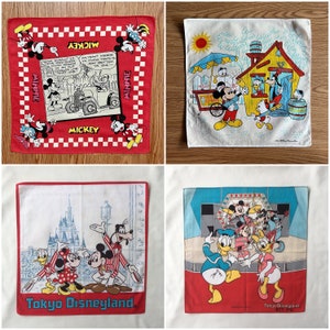 Vintage Mickey Mouse-zakdoek uit de jaren 90