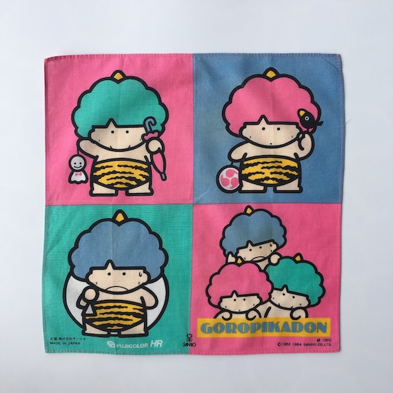 Vintage90s Goropikadon / Sanrio Handkerchief - Etsy