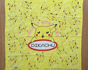 ヴィンテージ1998年製 ポケモン ピカチュウ ハンカチ - Etsy 日本