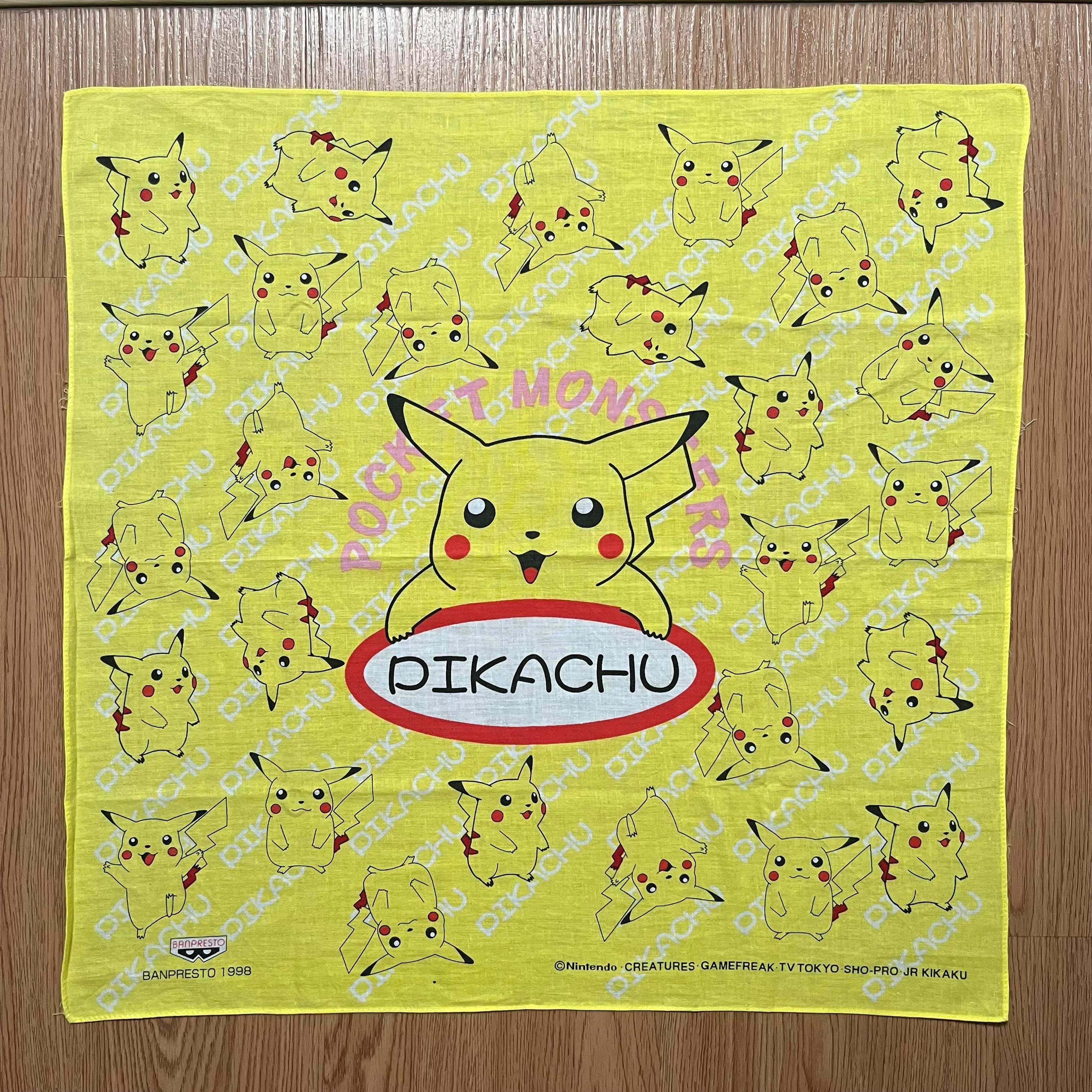 ヴィンテージ1998年製 ポケモン ピカチュウ ハンカチ - Etsy 日本