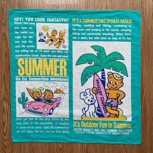 Vintage90s Mister donut Handkerchief