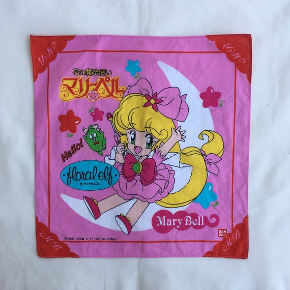 Vintage90s Marybell Cartoon / Anime Handkerchief - Etsy