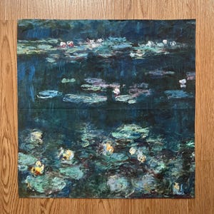 Vintage Claude Monet / Water lilies / Art Handkerchief