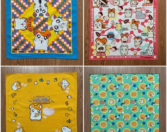 Vintage Hamtaro Hamster Taschentuch