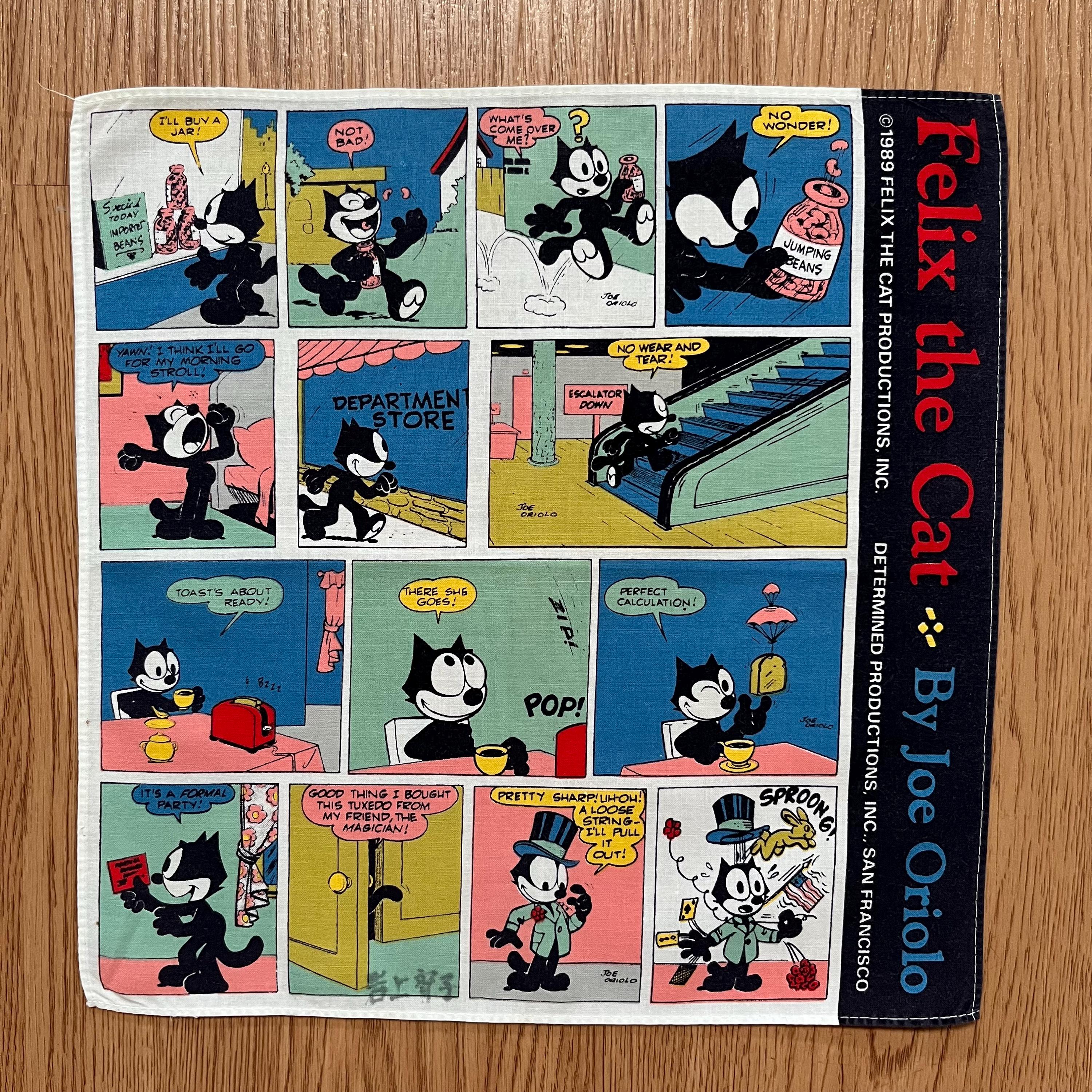 ヴィンテージ フィリックス・ザ・キャット ハンカチ - Etsy 日本