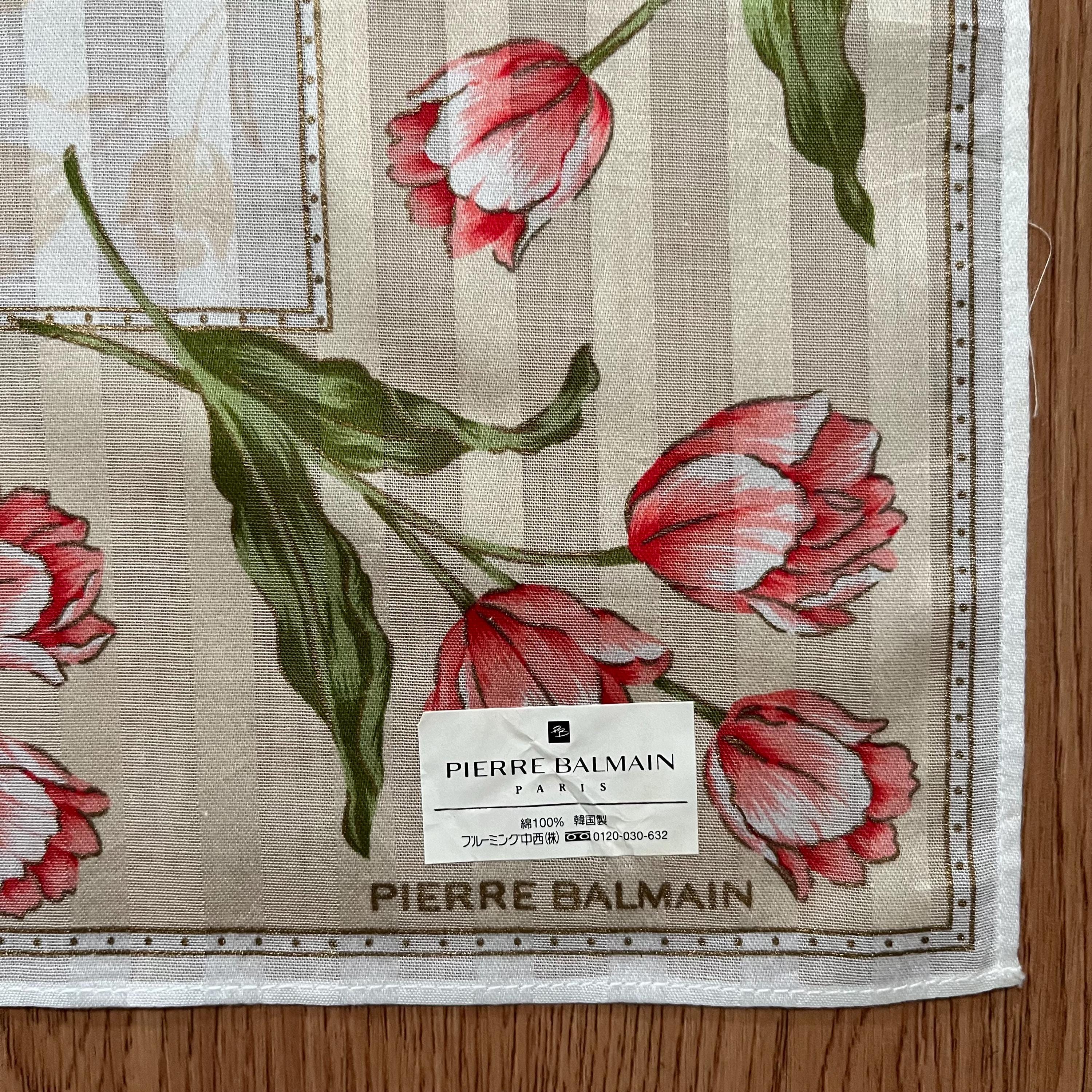 Vintage Pierre Balmain Handkerchief - Etsy