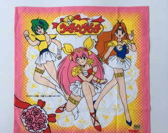 Vintage90s Wedding peach / Anime Handkerchief