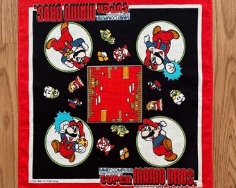 Pañuelo vintage de Super Mario Bros. de los años 80