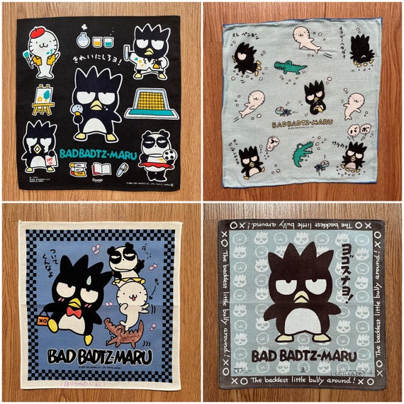 Vintage90s Bad Badtz Maru / Sanrio Handkerchief - Etsy