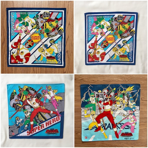 Vintage90s Gosei Sentai Dairanger / Super Sentai Handkerchief - Etsy