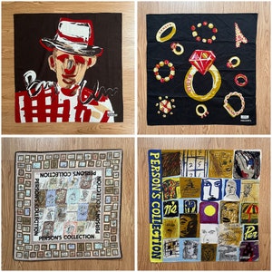 Vintage Person&#39;s Graphic / Art Handkerchief