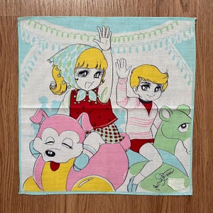 Vintage90s Cartoon / Anime Handkerchief