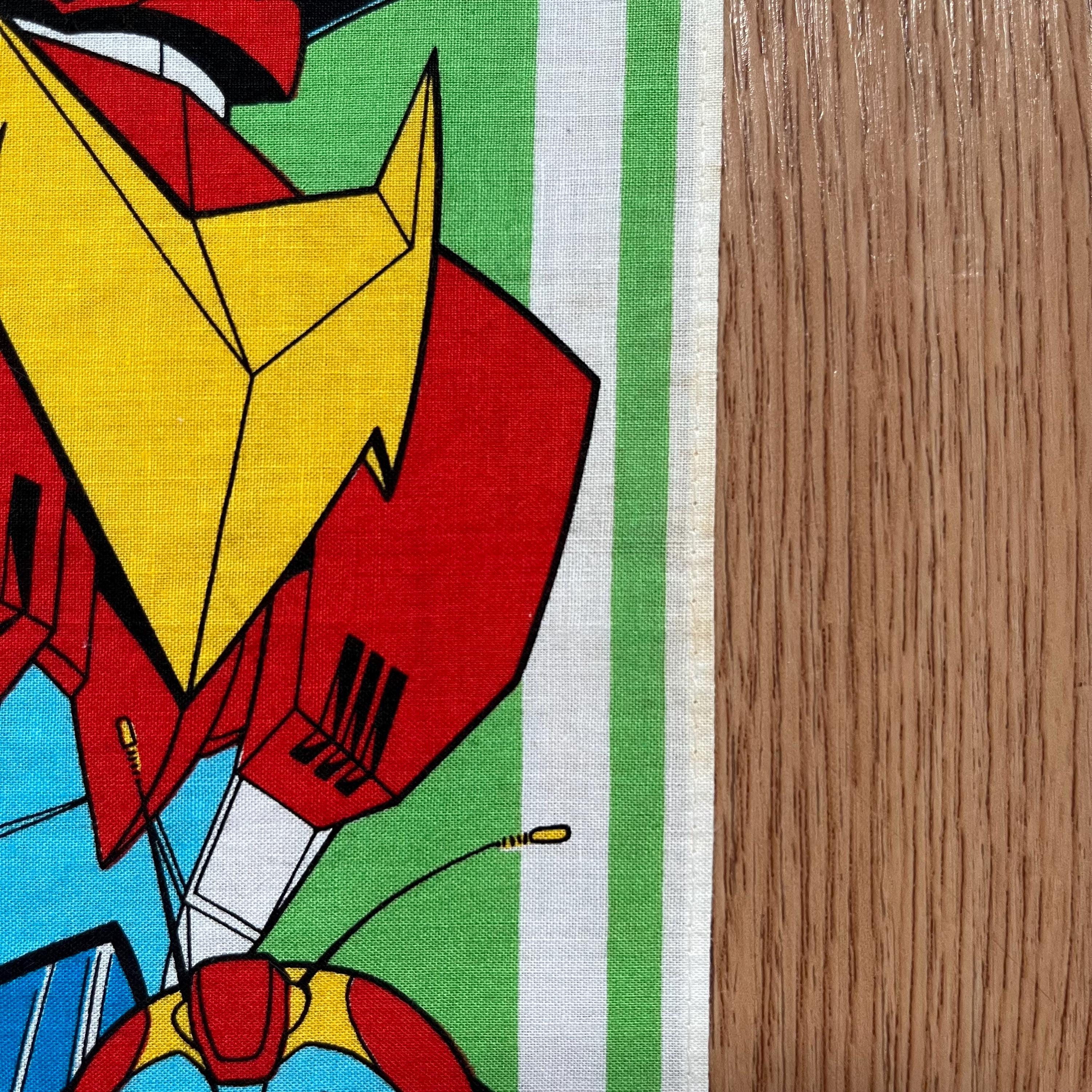 Vintage Invincible Super Man Zambot 3 Cartoon / Anime Handkerchief