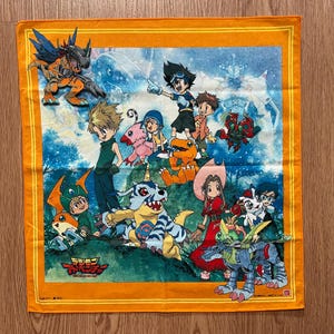 90年代ヴィンテージ デジモンアドベンチャー ハンカチ - Etsy 日本