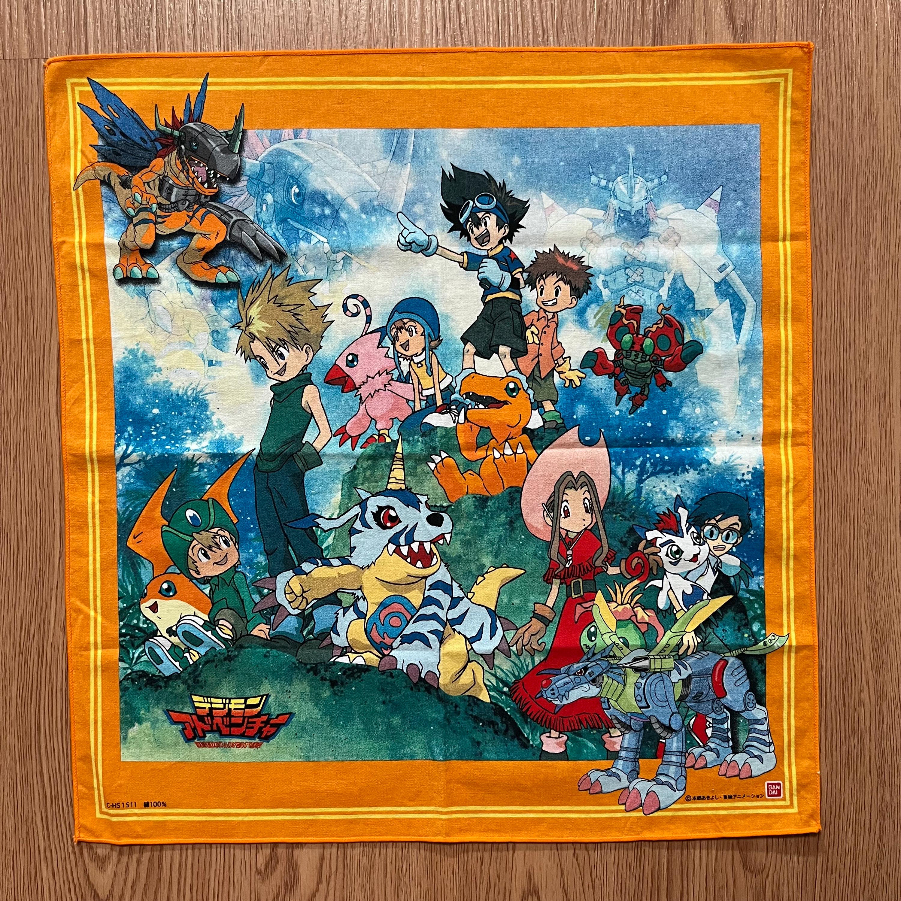 90年代ヴィンテージ デジモンアドベンチャー ハンカチ - Etsy 日本