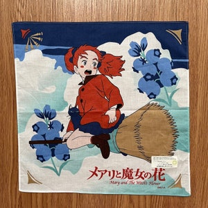 Vintage Mary and the Witch&#39;s Flower / Anime Handkerchief