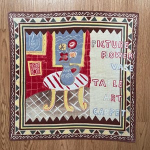Vintage Person&#39;s Graphic / Art Handkerchief
