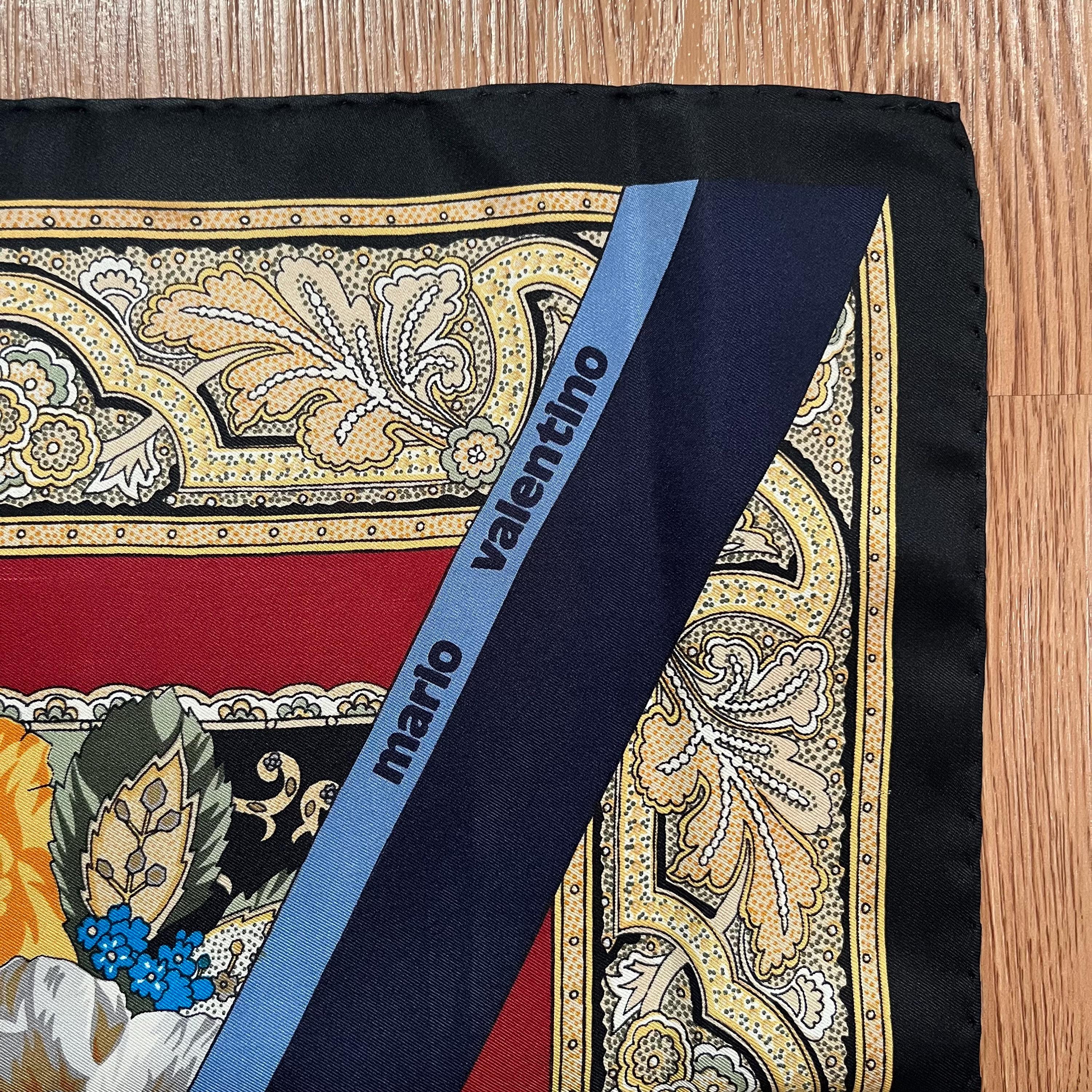 Vintage Mario Valentino Silk Scarf - Etsy